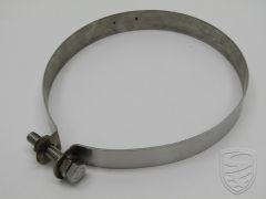 Collier métallique de 598 mm pour silencieux d'échappement, Inox. Gauche pour Porsche 911 '76-'89
