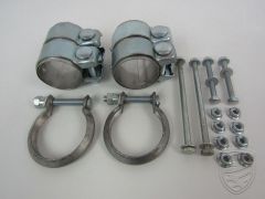Mounting kit for rear exhaust with clamps, nuts & bolts for Porsche 996