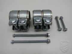 Mounting kit for rear exhaust with clamps, nuts & bolts for Porsche 997