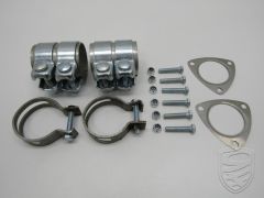 Mounting kit for dummy catalytic pipes with clamps, gaskets, nuts & bolts for Porsche 996
