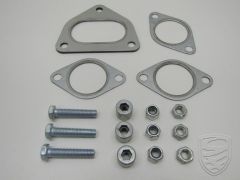 Mounting kit for heat exchanger with 4 gaskets, nuts & bolts for Porsche 911 Turbo '75-'89 