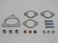 Mounting kit for heat exchanger with 4 gaskets, nuts & bolts for Porsche 911 '84-'89