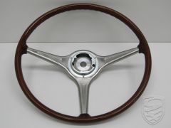 Steering wheel, faux wood, Ø420 mm (16.5"), without horn button for Porsche 356B/C