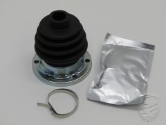 Axle boot kit, rear, with clamp and 90 g grease for Porsche 924 944