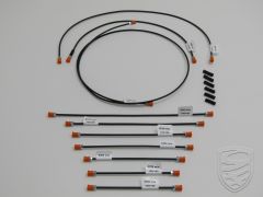 Set remleidingen (10 st) voor 2-circuit remsysteem (niet voor modellen met rembooster) voor Porsche 911 '69-'71