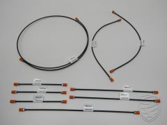 Set remleidingen voor RHD (9 st) voor 2-circuit remsysteem voor Porsche 911 '69-'75