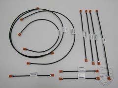 Set remleidingen (10 st) voor 1-circuit remsysteem voor Porsche 911 '63-'68 RHD