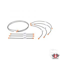 Brake line kit, 1 circuit brake system, with 8 lines for 1 vehicle, for Porsche 356 B-T5