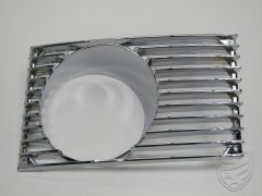Horn grille with fog light hole, chrome, right for Porsche 914