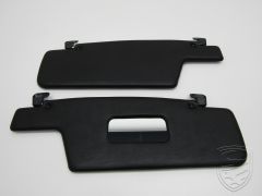 Sun visor set, black/black, left+right for Porsche 911 '69-'89 Targa / Cabrio