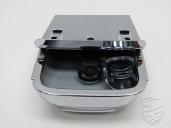 Ashtray with mounting plate, chrome for Porsche 356 A/B/C