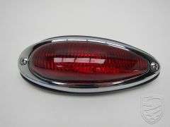Tail light assembly with rubber seal, right, for Porsche 356 A/B/C '57-'65