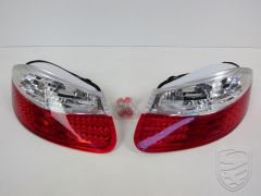 Tail light kit, clear/red, LED for Porsche Boxster '97-'04