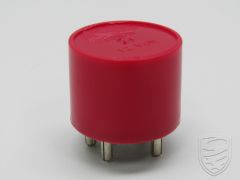 Relay for fuel pump, red, round for Porsche 911 '76-'89