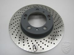 Brake Disc, front axle right, perforated / vented, SEBRO for Porsche 996/997 986/987 S