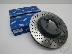 Brake disc, front axle, left, SEBRO for Porsche 997 991 981 982