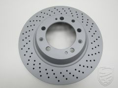 Brake disc, rear axle, ventilated, perforated, right for Porsche 993RS C2S C4S Turbo