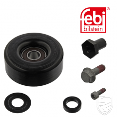 Idler Pulley for auxiliary belt, with bolt for Porsche 996Turbo/GT2