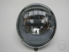 1x Hella headlight, glass + reflector, for Porsche 356 '50-'65
