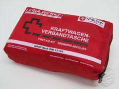 First-aid bag, retro design, red, size 230x135x65 mm, DIN 13164 STVZO § 35h for Porsche 912 914 924 944 964 993 911 ’63-‘89