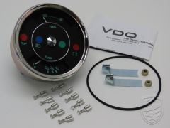 Fuel and temperature gauge, 356 Style (12V)