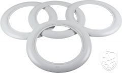 White wall ring (wide), 4 pcs., 14"