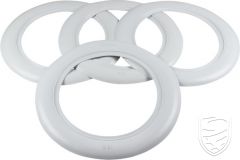 White wall ring (wide), 4 pcs., 15"