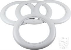 White wall ring (wide), 4 pcs., 16"