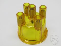 Clear transparant stock top mount distributor cap. Fits Bosch distributor, yellow