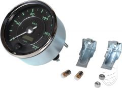 Speedometer (200 km/h), 356 replica (12V), digital signal for Porsche 356 /A/B/C