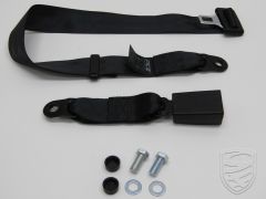2-point seat belt, black, for Porsche 911 '74-'89 964 993 924 944 968