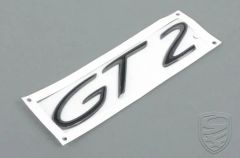 Emblème "GT 2" noir pour Porsche 996 997