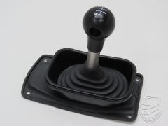 Shift knob kit "DLS-style", black sleeve , 5-speed for Porsche 964