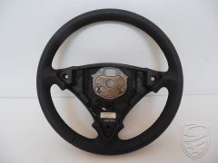 Porsche 955 957 Cayenne steering wheel heated multifunction leather black