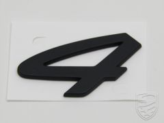 Emblem '4' black for Porsche 964 C4