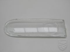 Lens for foglight left, clear glass, HELLA Repro for Porsche 993