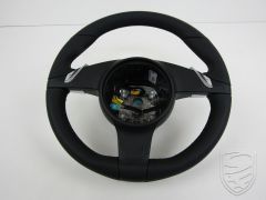Porsche 958.1 Cayenne Tiptronic steering wheel leather black
