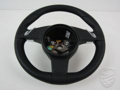 Porsche 991.1 981 Boxster Cayman steering wheel PDK smooth leather black