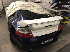 996 GT2 achterspoiler, achtervleugel, achterklep, motorkap voor 996 Turbo - carbon