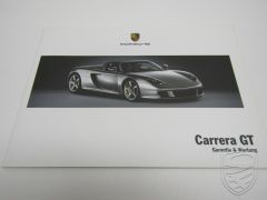 1reEDITION Porsche 980 Carrera GT Garantie & Entretien Carnet d'entretien 7/03 (version allemande)