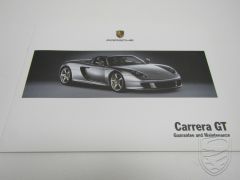 1reEDITION Porsche 980 Carrera GT Garantie & Entretien Carnet d'entretien 5/04 (version anglaise)