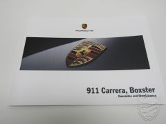1reEDITION Porsche 997 987 Boxster Garantie & Entretien Carnet d'entretien 8/07 (version anglaise)