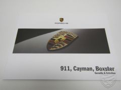 1reEDITION Porsche 997 987 Garantie & Entretien Carnet d'entretien 5/05