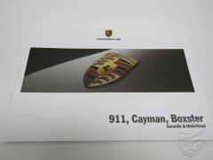 1eDRUK Porsche 997 987 Boxster Cayman Garantie & Onderhoud Onderhoudsboekje 5/05
