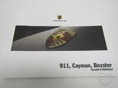 1reEDITION Porsche 997 987 Boxster Cayman Garantie & Entretien Carnet d'entretien 1/06 (version néerlandaise)